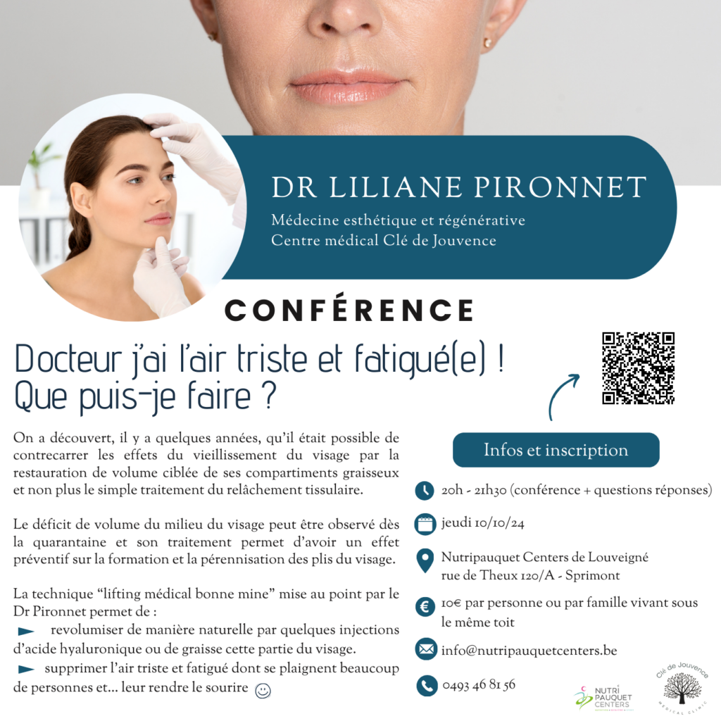 Conférence : « Docteur j’ai l’air triste et fatigué(e) !  Que puis-je faire ? »