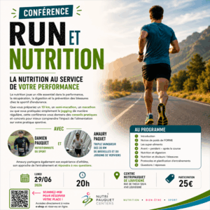 Conférence : RUN ET NUTRITION