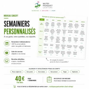 Semainiers personnalisés 